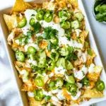 Homemade White Chicken Chili Nachos photo