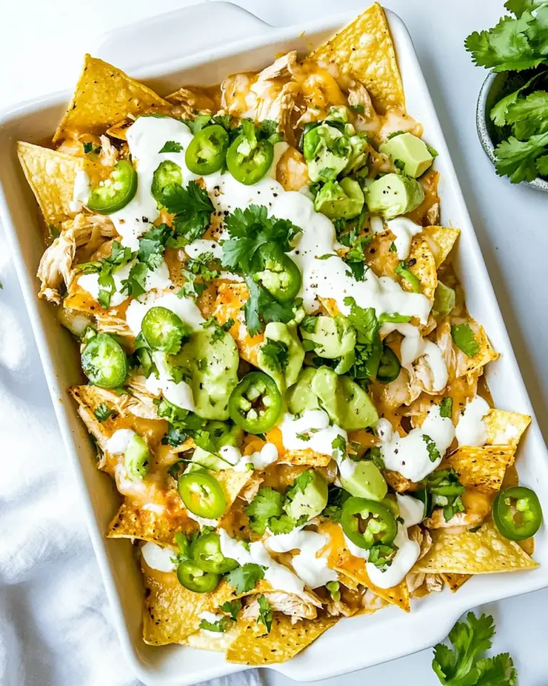 Homemade White Chicken Chili Nachos photo