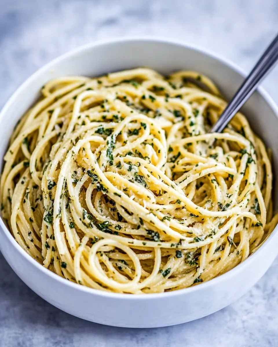 classic 10-Minute Creamy, Buttery Herbed Bucatini. image