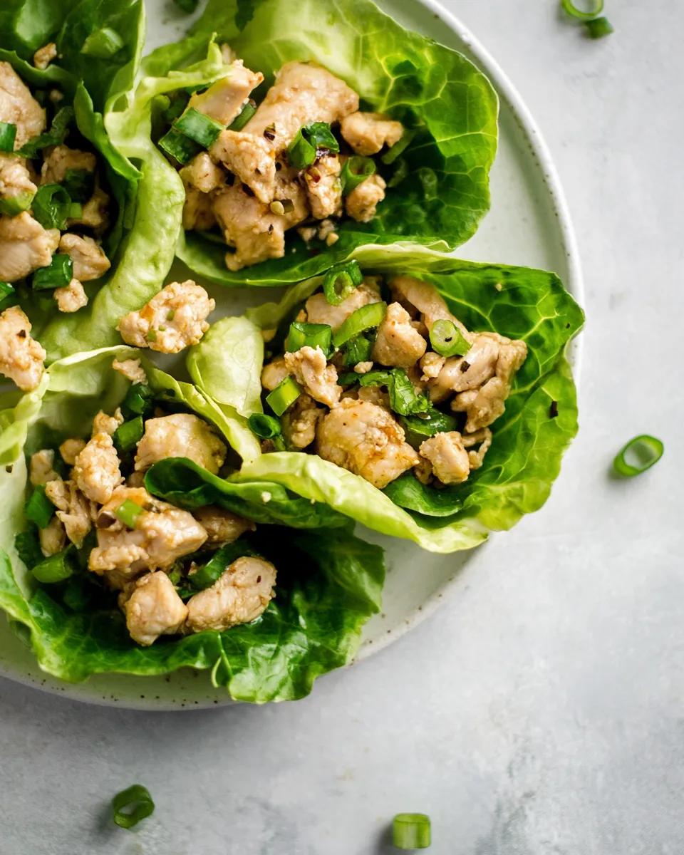 Easy 15 Minute Sweet Chili Chicken Lettuce Wraps recipe photo