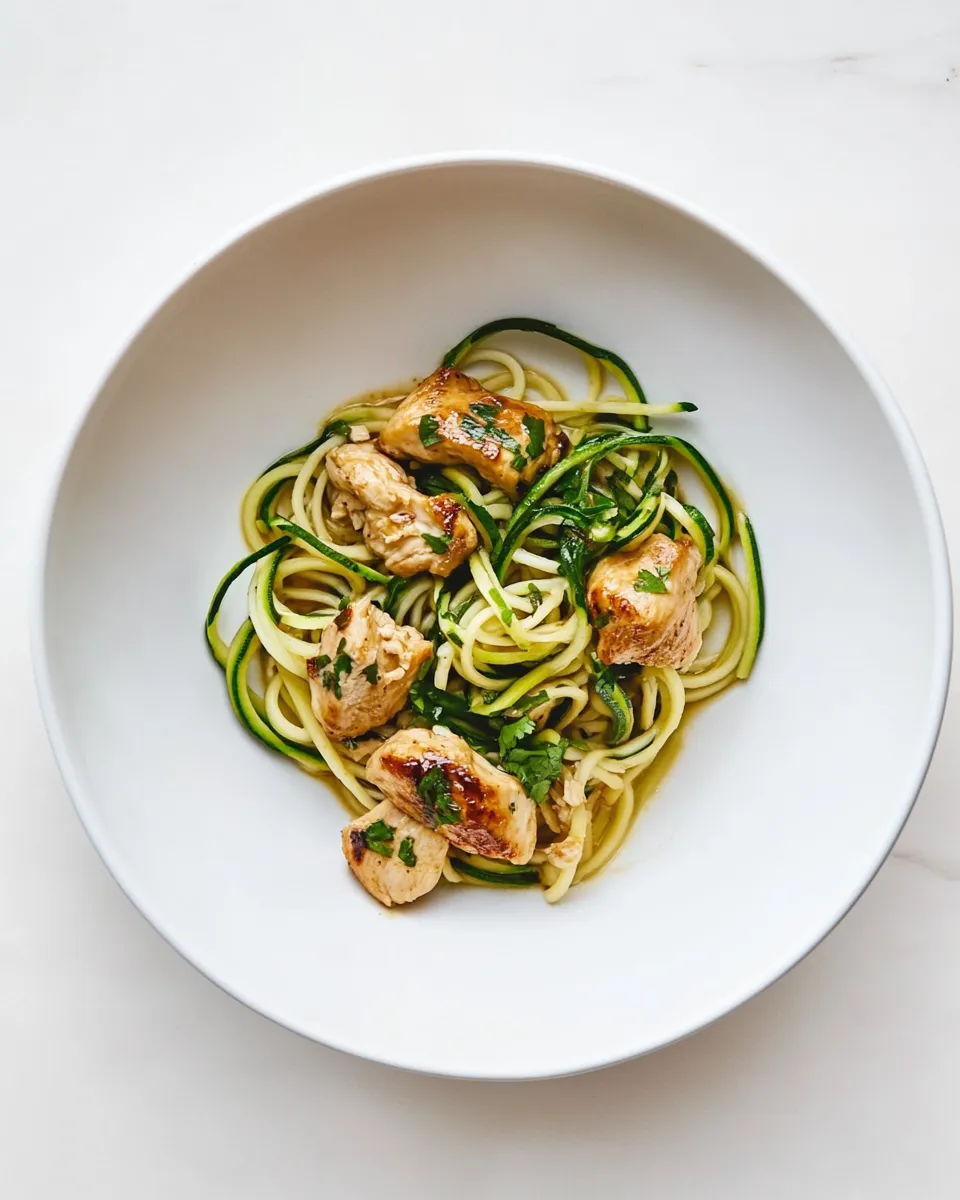Classic 15 Minute Teriyaki Chicken Zoodles recipe image