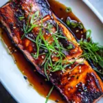 Homemade 20 Minute Crispy Honey Ginger Salmon. recipe photo