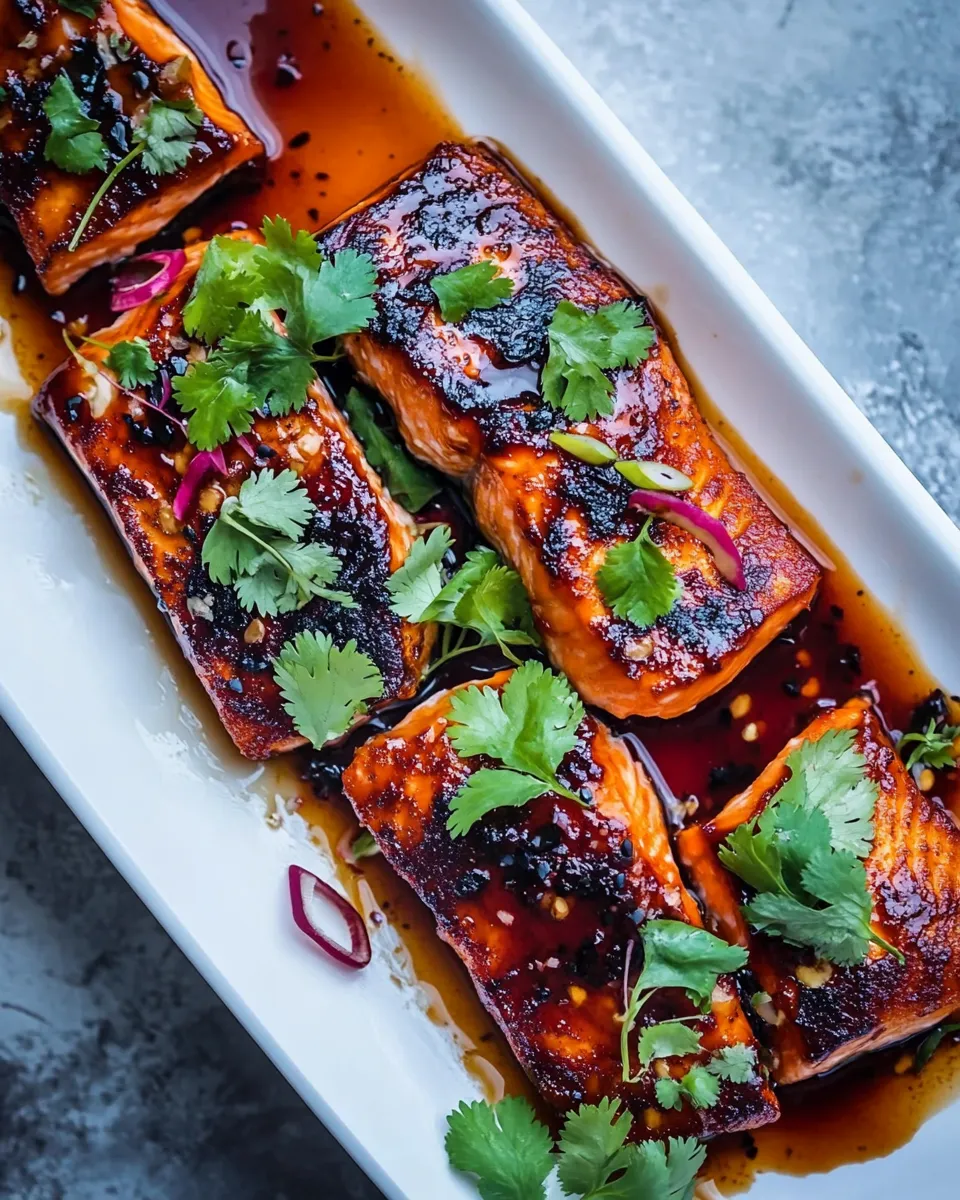 Delicious 20 Minute Crispy Honey Ginger Salmon. plate image