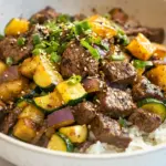 Homemade 30-Minute Teriyaki Beef and Zucchini recipe photo