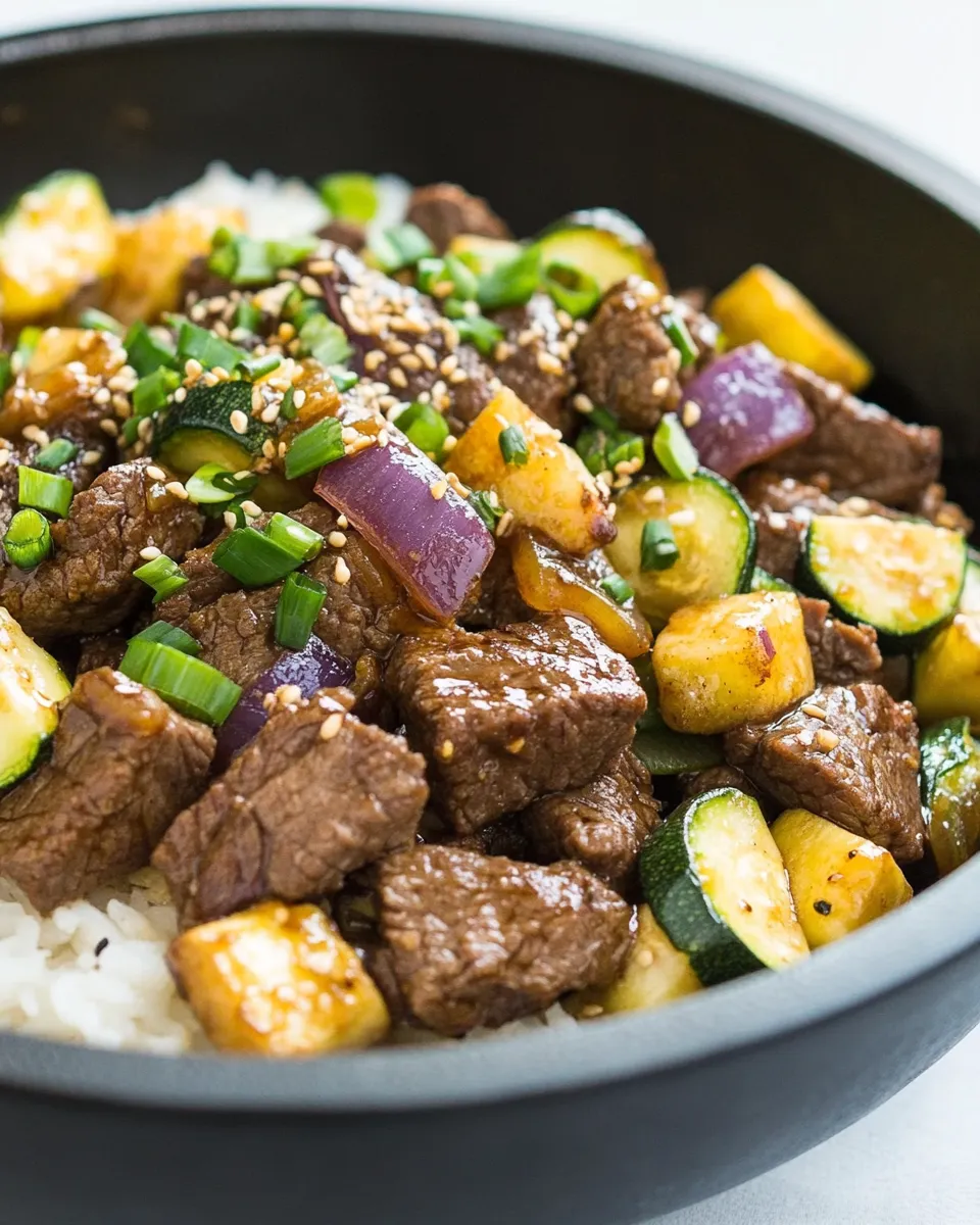 Classic 30-Minute Teriyaki Beef and Zucchini dish photo