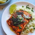 Homemade 30 Minute Cajun Salmon with Salted Lime Butter. recipe photo