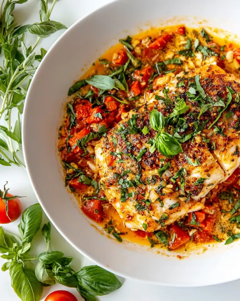 Homemade 30 Minute Cod in Tomato Garlic Sauce recipe photo