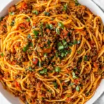 Homemade 30 Minute Taco Spaghetti photo