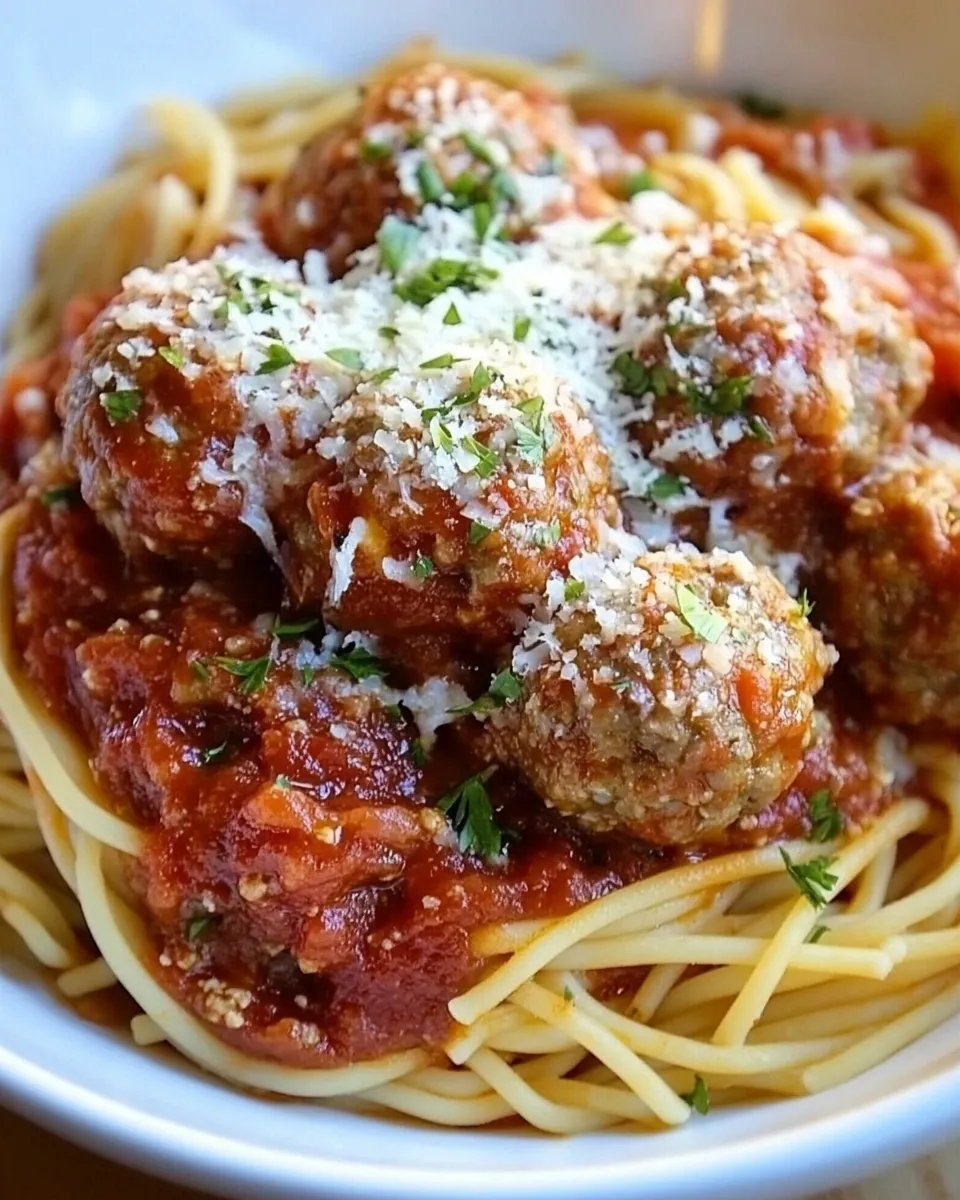 delicious 45 Minute Spaghetti and Meatballs Recipe shot