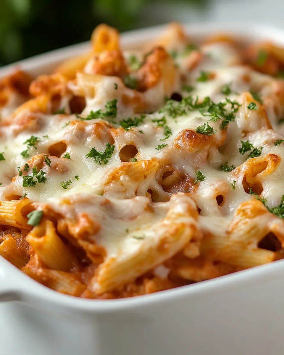 Classic 4 Ingredient Chicken Pasta Casserole image