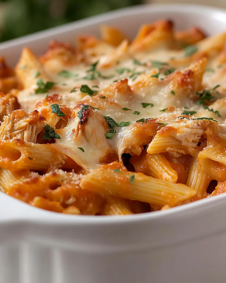Easy 4 Ingredient Chicken Pasta Casserole recipe photo