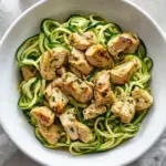 Homemade 4 ingredient Garlic Chicken Zoodles photo