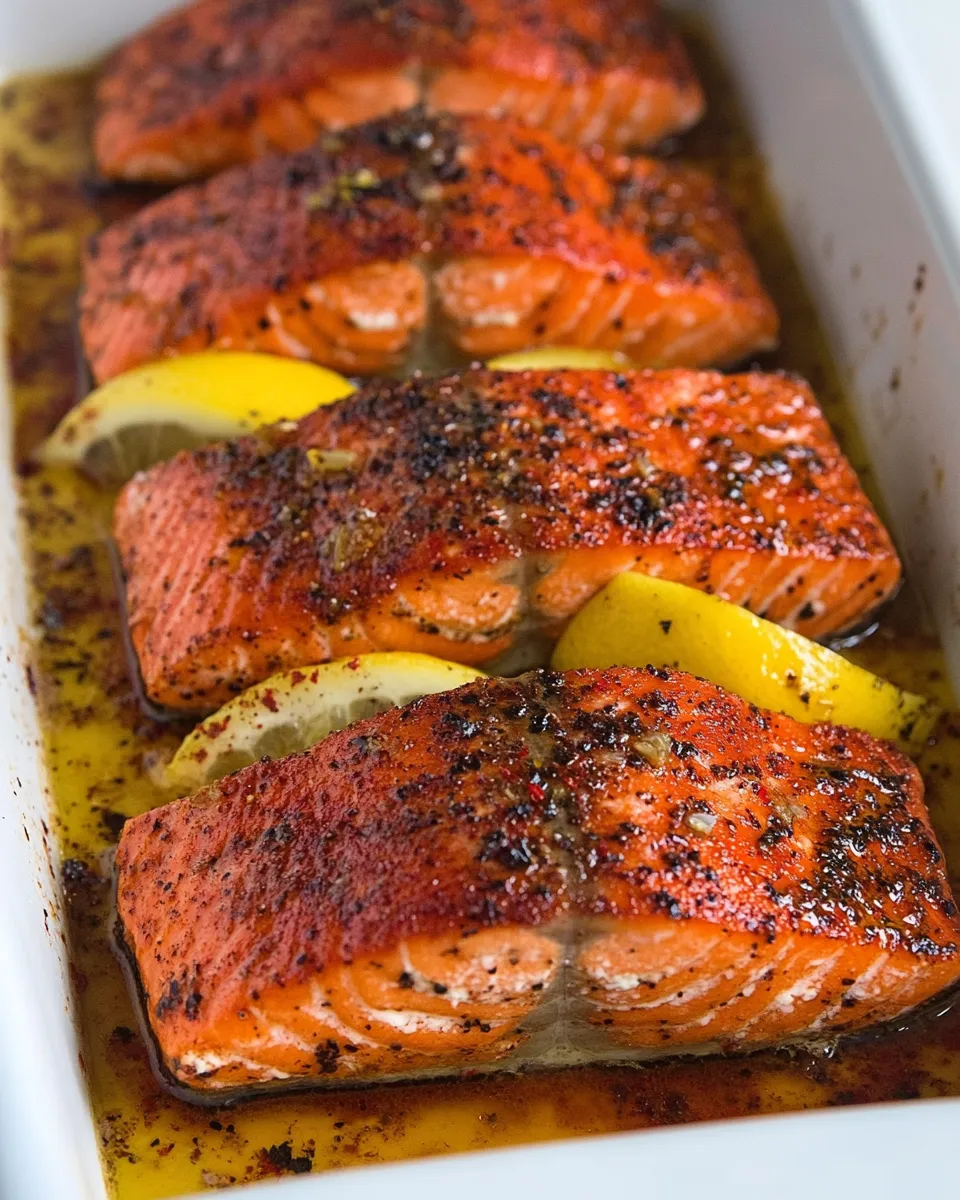 Easy 6-Ingredient Wild Salmon Fillets food shot