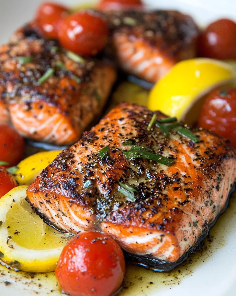 Delicious 6-Ingredient Wild Salmon Fillets plate image