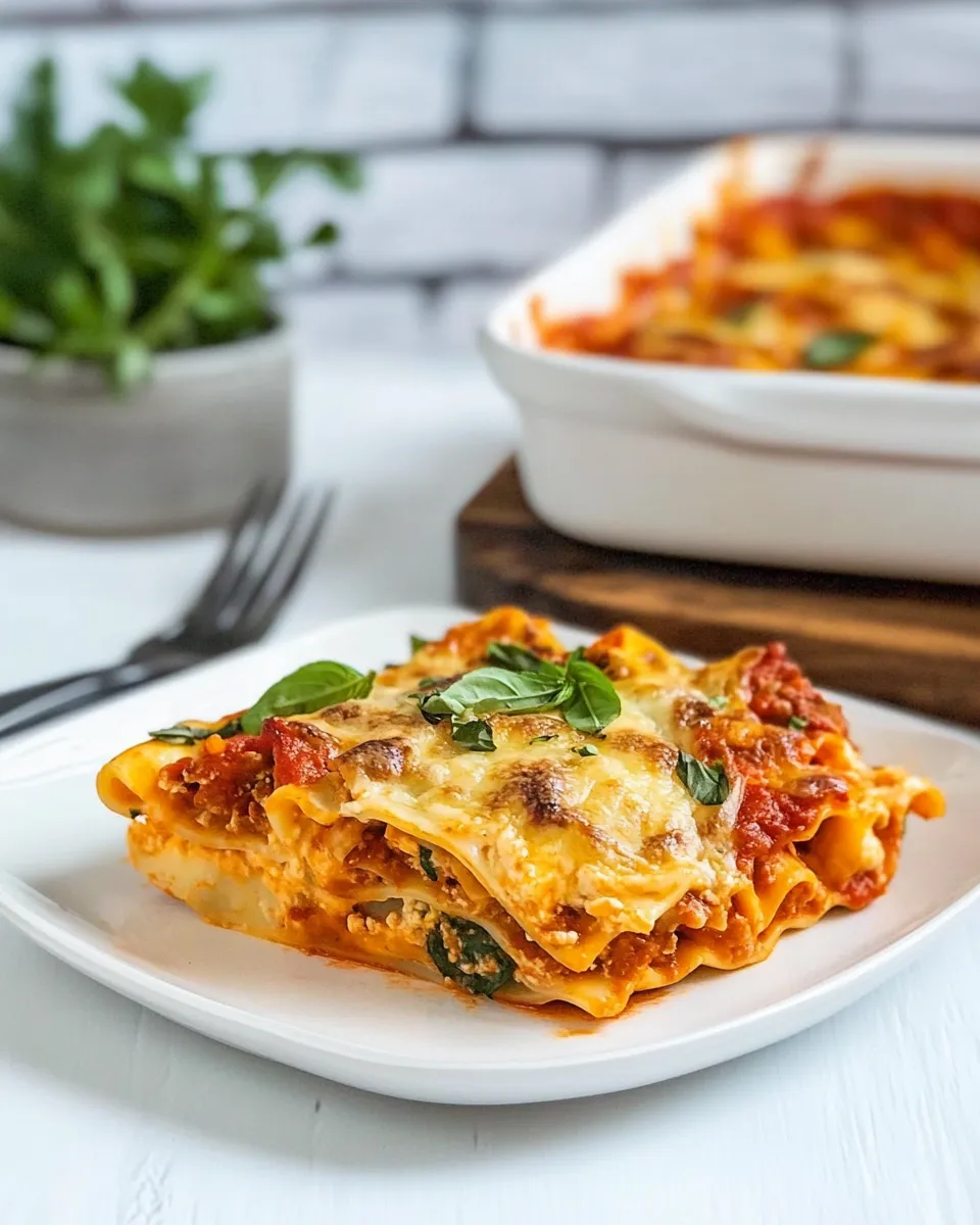 Delicious A Nice Cheese Lasagna plate image