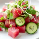 Delicious Ahi Tuna Watermelon Salad photo