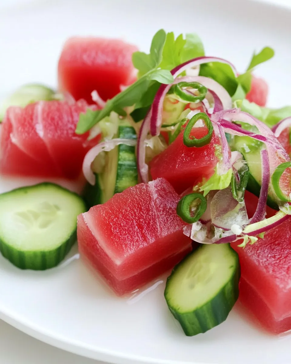 Fresh Ahi Tuna Watermelon Salad image
