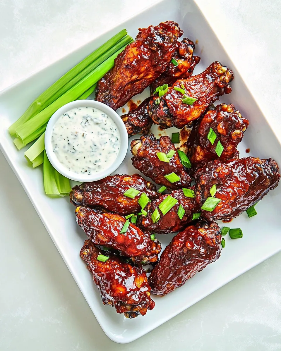 Homemade Air-Fryer BBQ Chicken Wings recipe photo