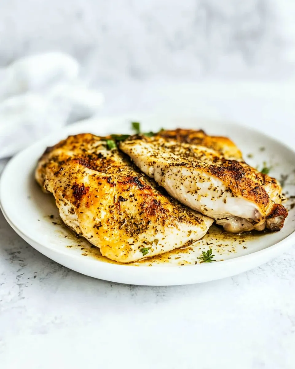 Delicious Air-Fryer Grilled Chicken food shot