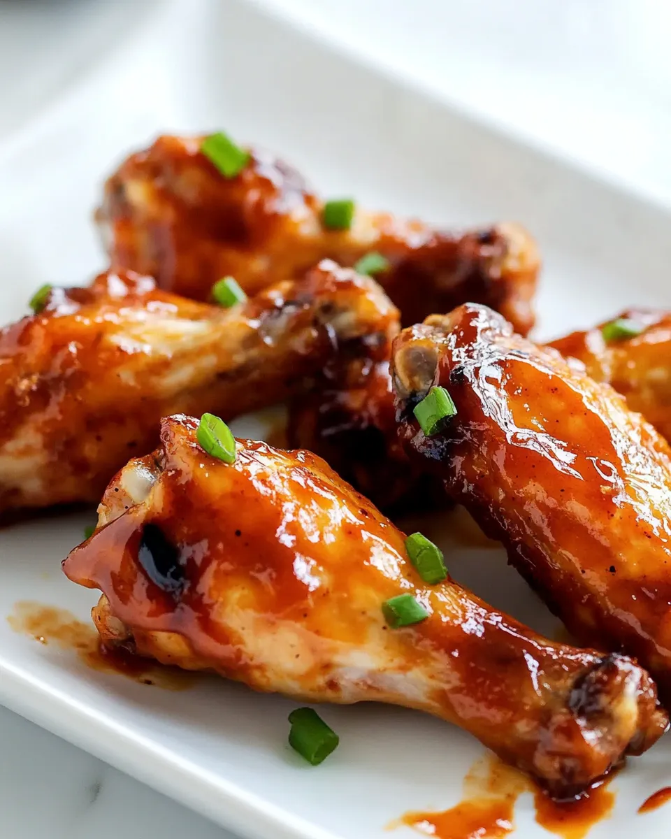 Delicious Air Fryer BBQ Chicken Wings Recipe shot