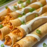 Homemade Air Fryer Buffalo Chicken Taquitos photo