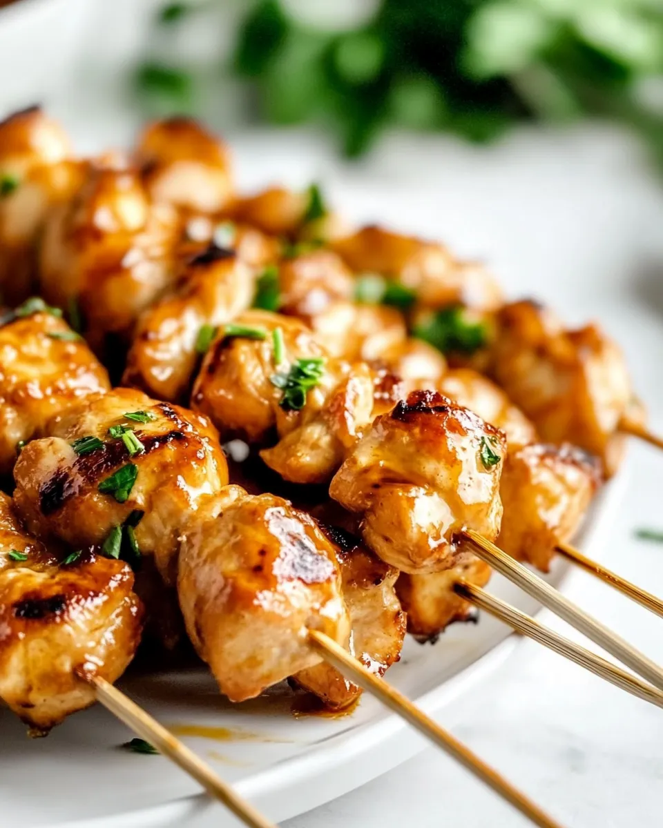 Delicious Air Fryer Chicken Skewers recipe image