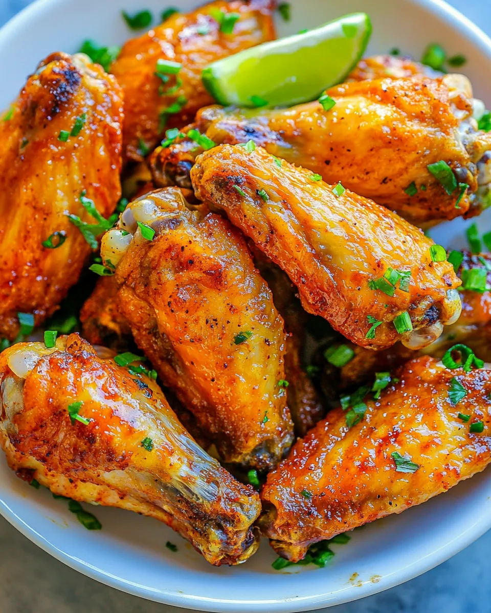 homemade Air Fryer Chicken Wings (Extra Crispy!) photo