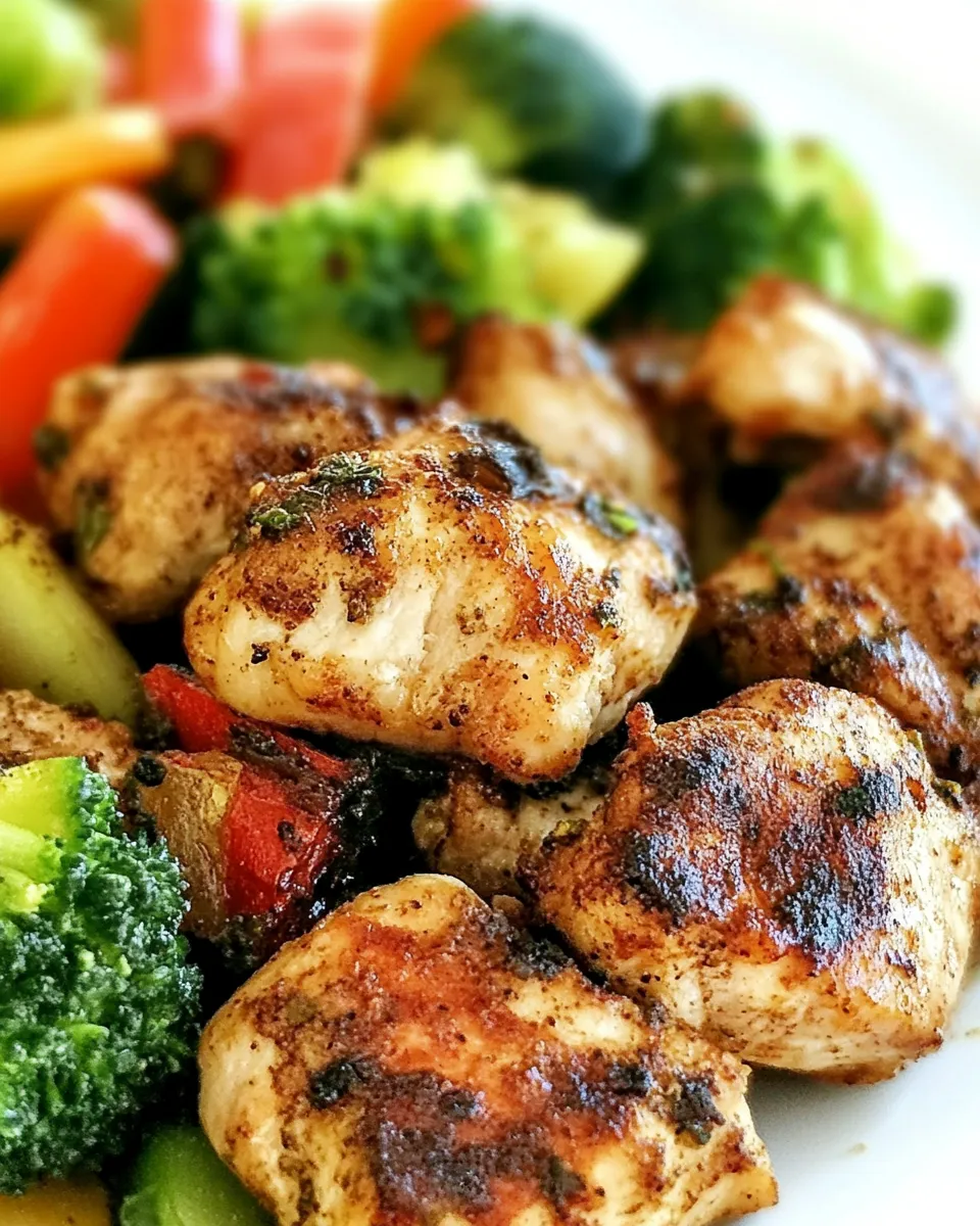Homemade Air Fryer Chicken and Veggies photo