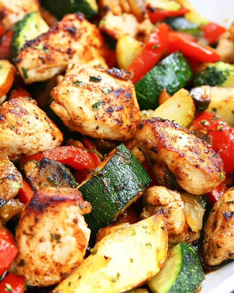 Easy Air Fryer Chicken and Veggies recipe image