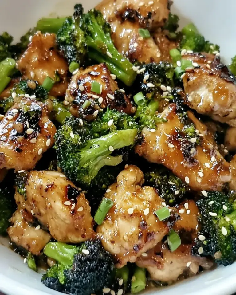 homemade Air Fryer Honey Garlic Chicken and Broccoli photo
