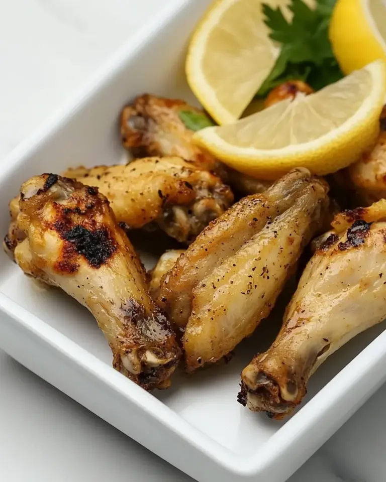 Homemade Air Fryer Lemon Pepper Chicken Wings photo