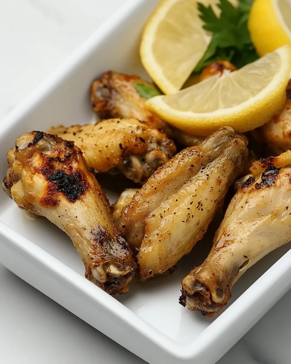 Homemade Air Fryer Lemon Pepper Chicken Wings photo