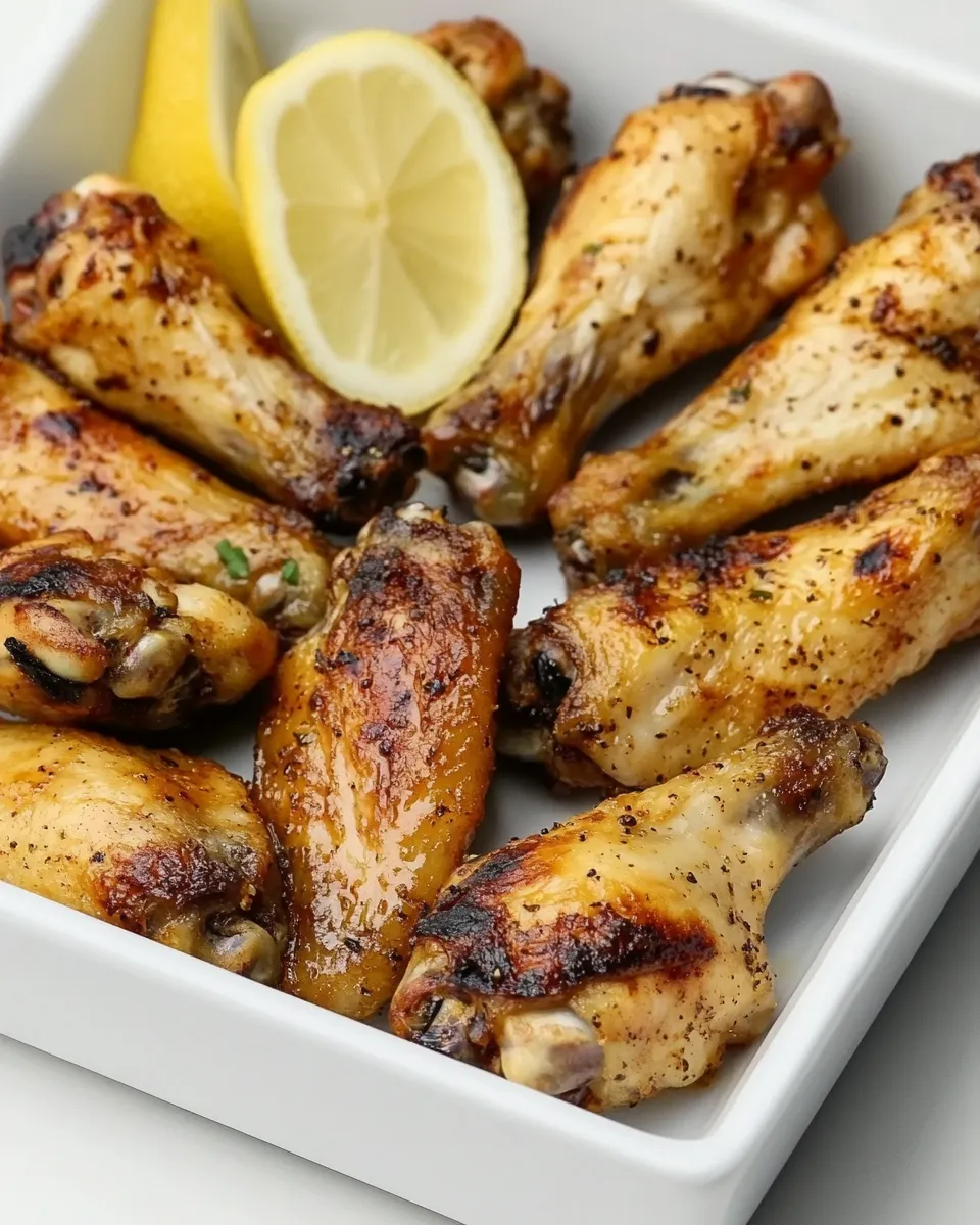 Classic Air Fryer Lemon Pepper Chicken Wings recipe photo