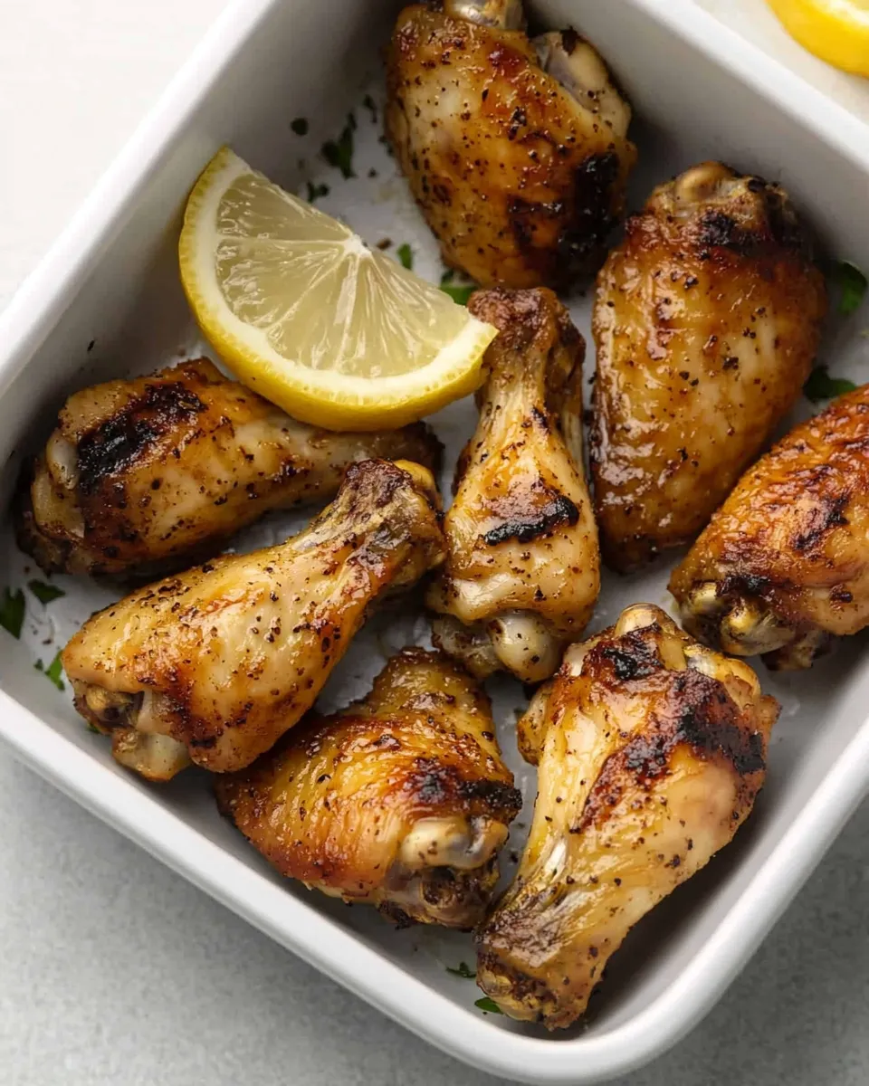 Easy Air Fryer Lemon Pepper Chicken Wings image