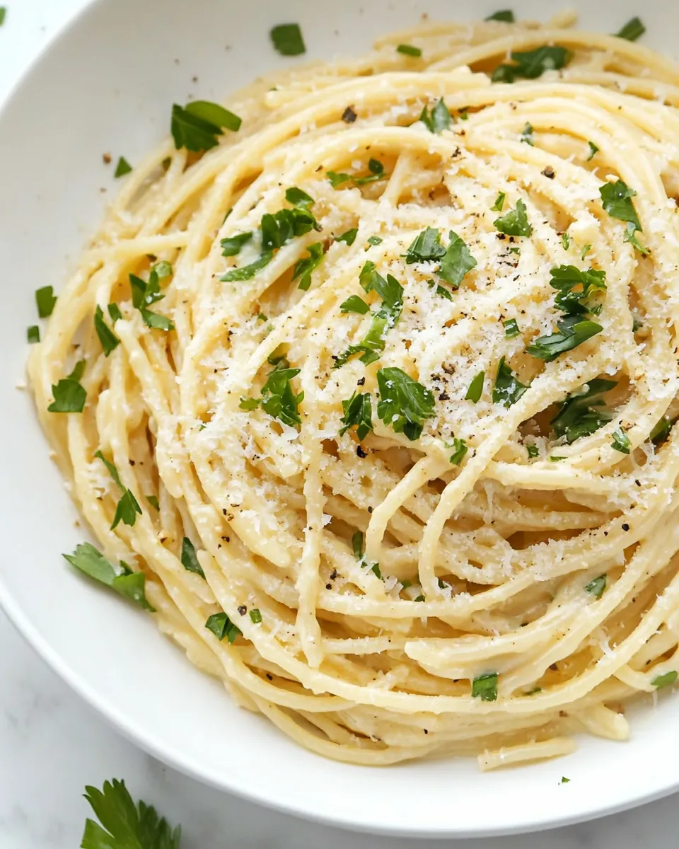 Classic Alfredo Spaghetti image