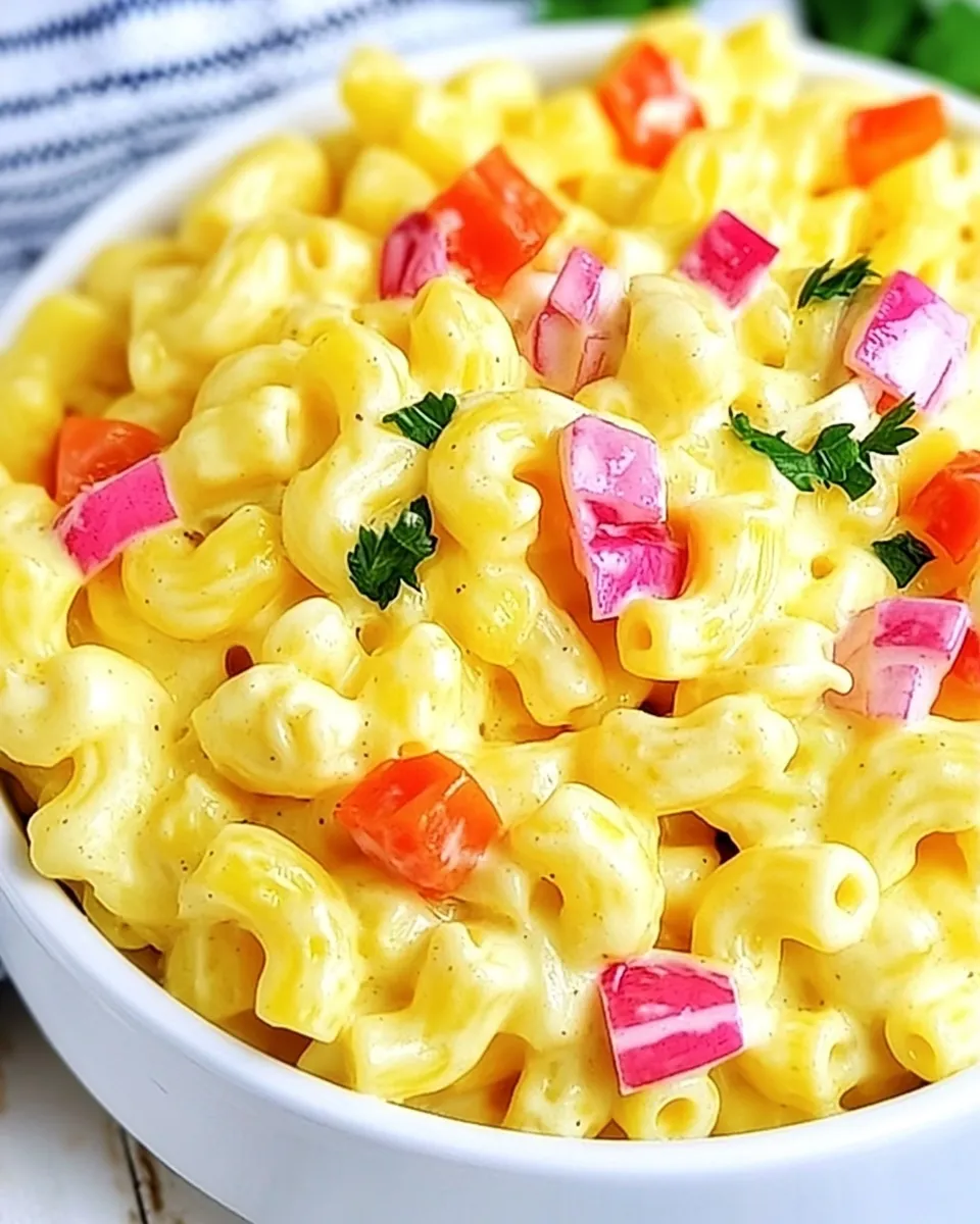 Delicious Amish Macaroni Salad Recipe shot