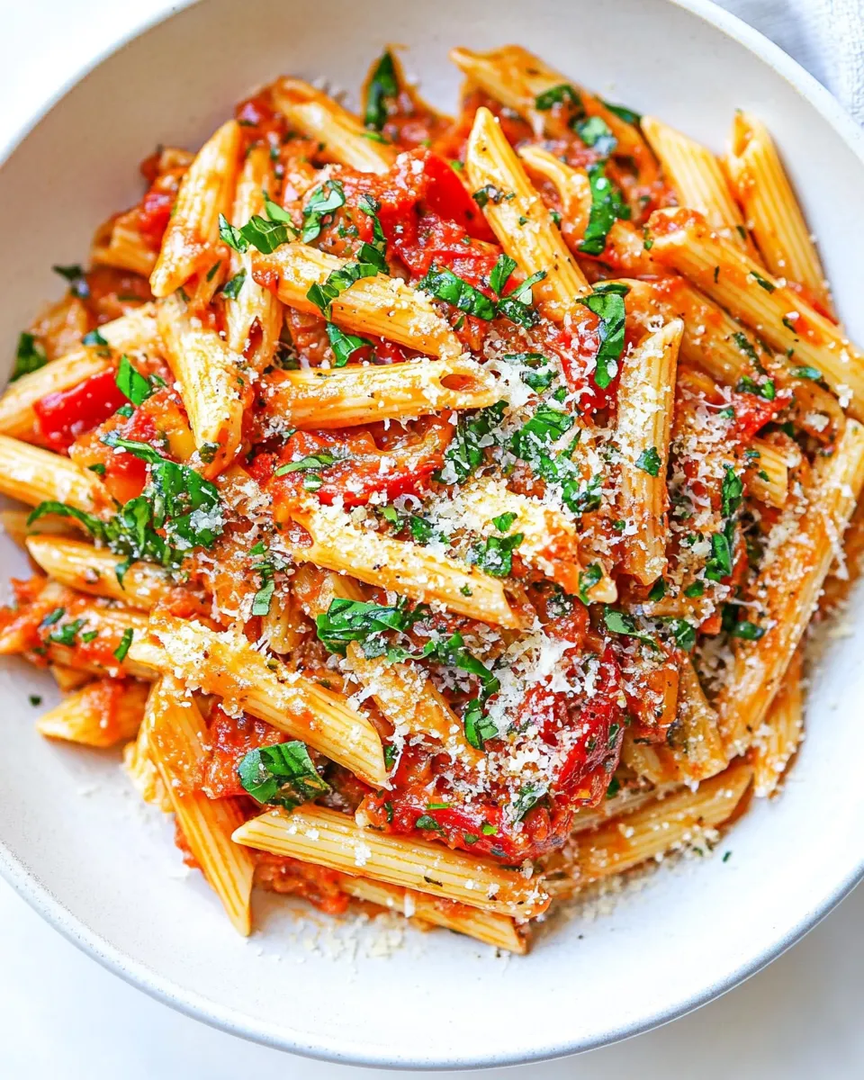Easy Arrabbiata Sauce with Penne recipe photo
