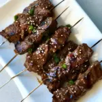 Homemade Asian Flank Steak Skewers photo