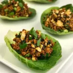 Homemade Asian Lettuce Cups with Spicy Ground Turkey recipe photo