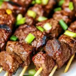 Homemade Asian Steak Kebabs recipe photo