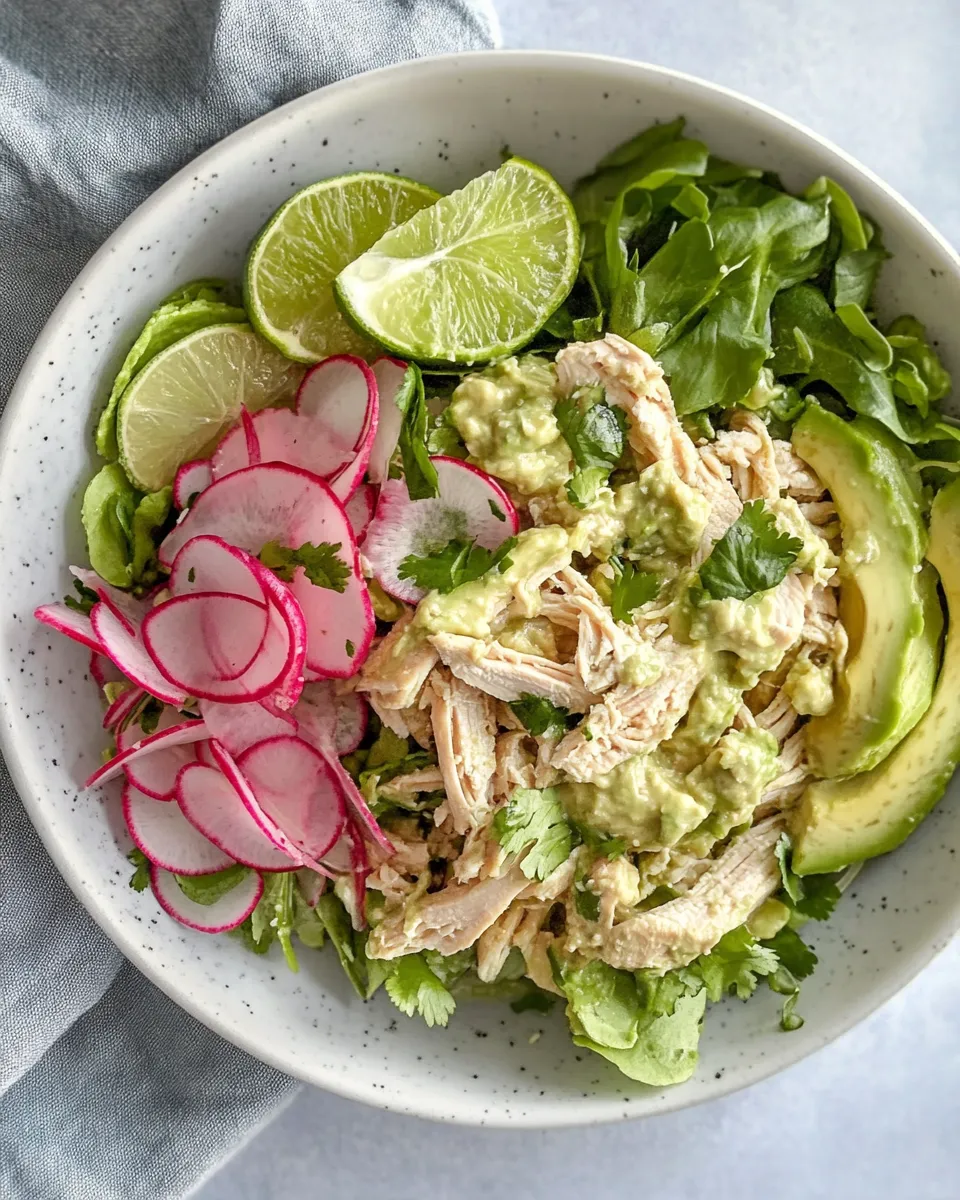 Delicious Avocado Chicken Salad with Chipotle and Lime. AKA, What To Make For Lunch Today! plate image