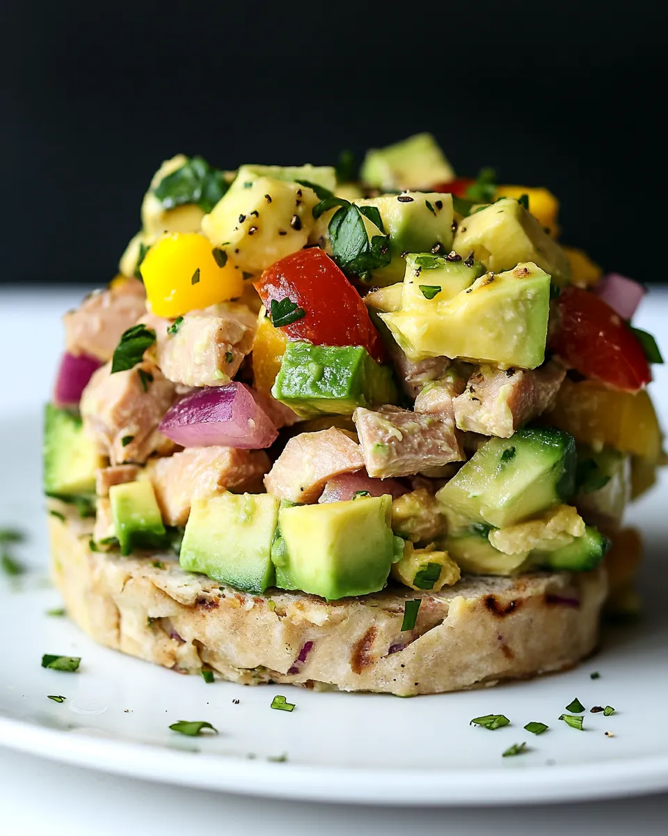 Easy Avocado Tuna Salad food shot