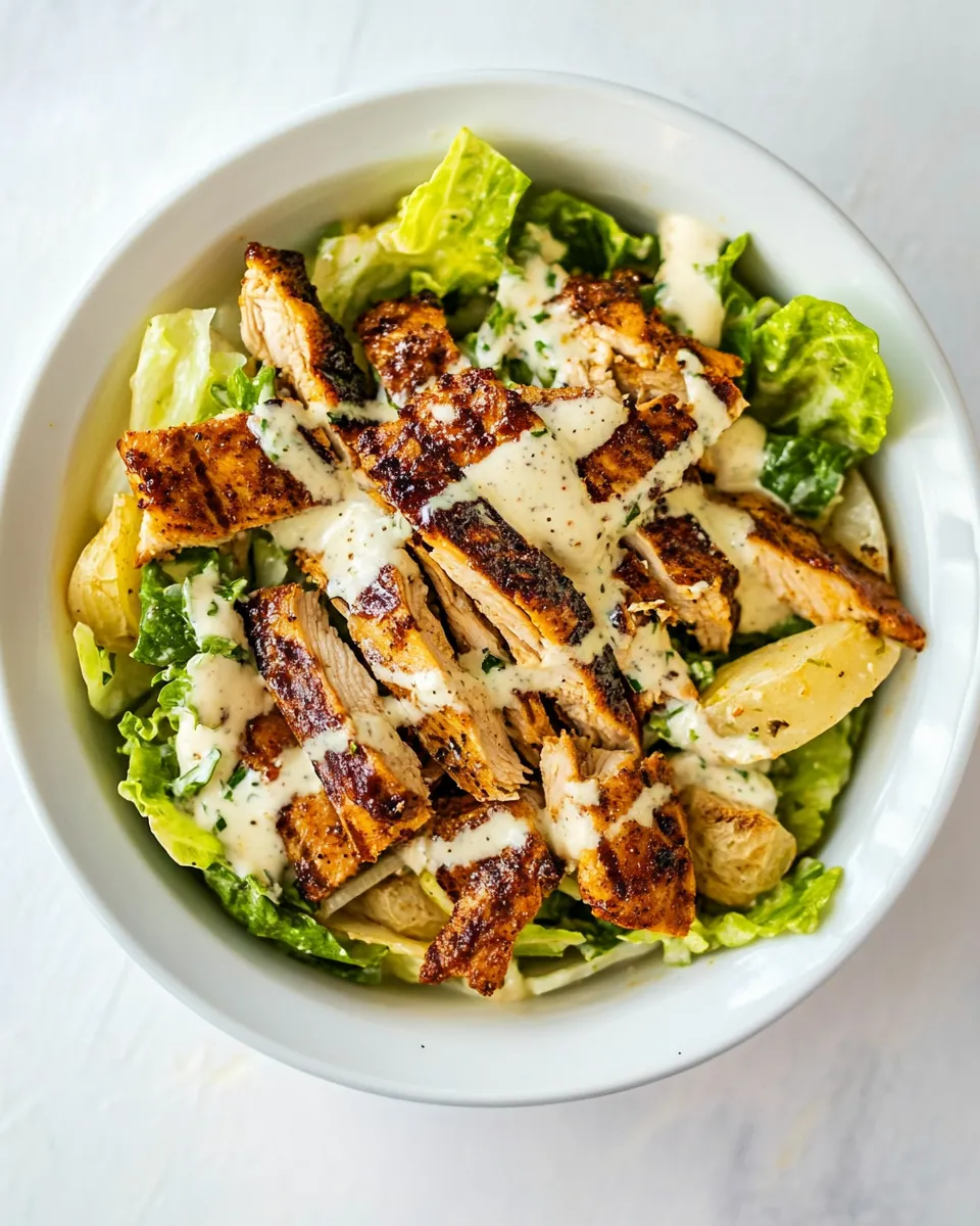 Classic BBQ Chicken Caesar Salad dish photo