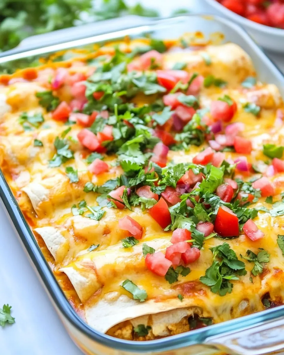 Delicious BBQ Chicken Enchiladas shot