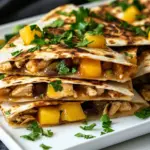 Homemade BBQ Chicken Mango Quesadillas recipe photo