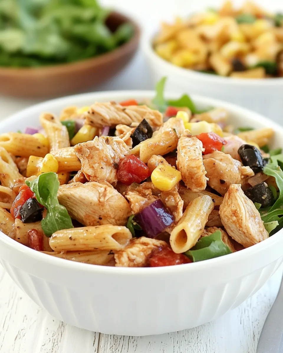 Classic BBQ Chicken Pasta Salad image