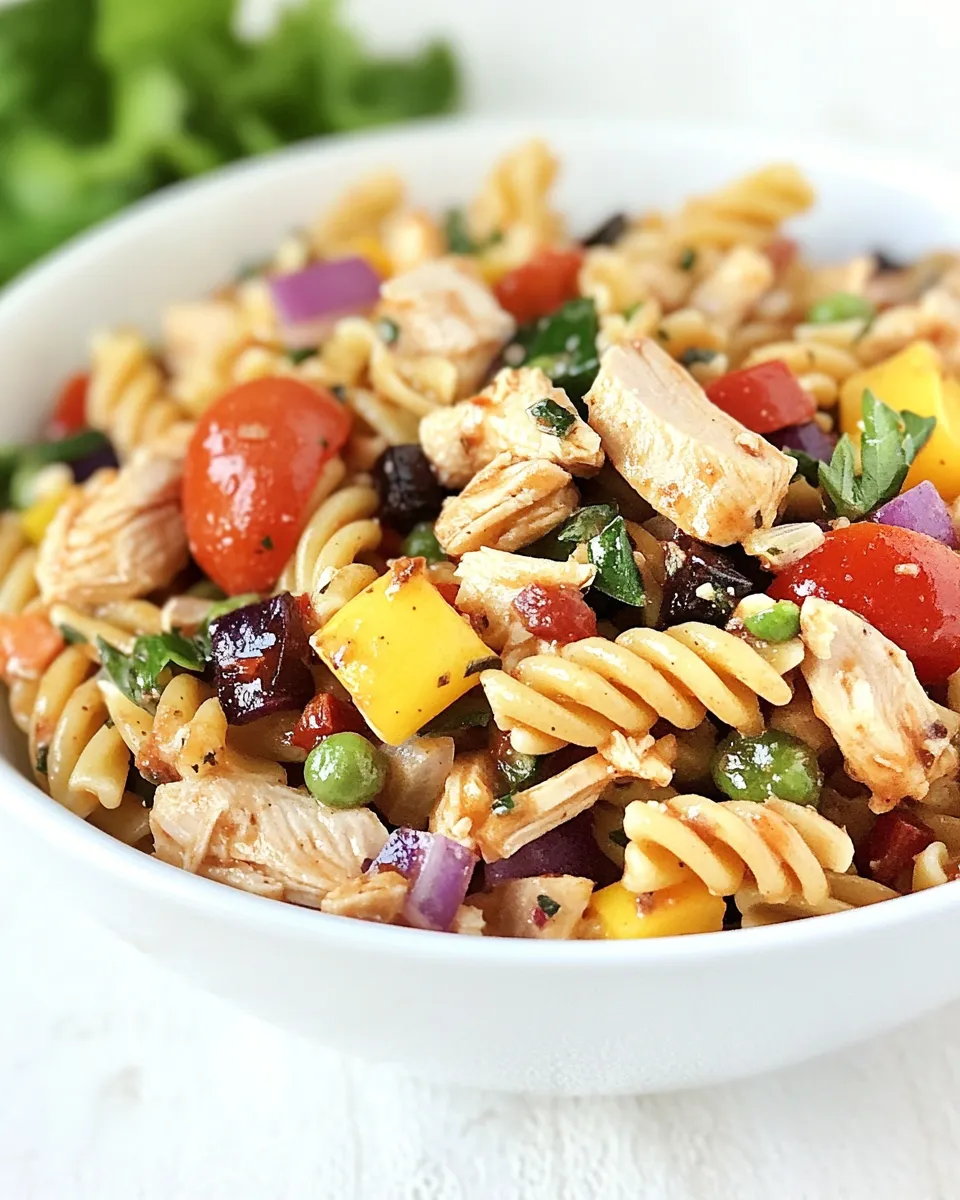 Delicious BBQ Chicken Pasta Salad dish photo