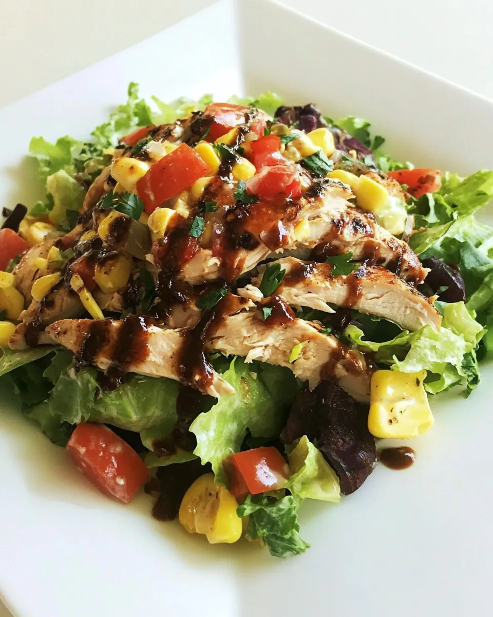 Easy BBQ Chicken Salad recipe photo