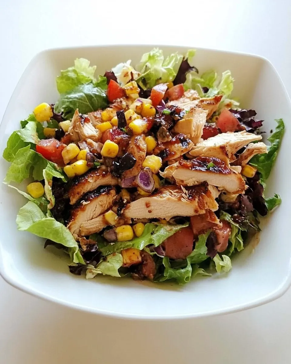 Delicious BBQ Chicken Salad dish photo
