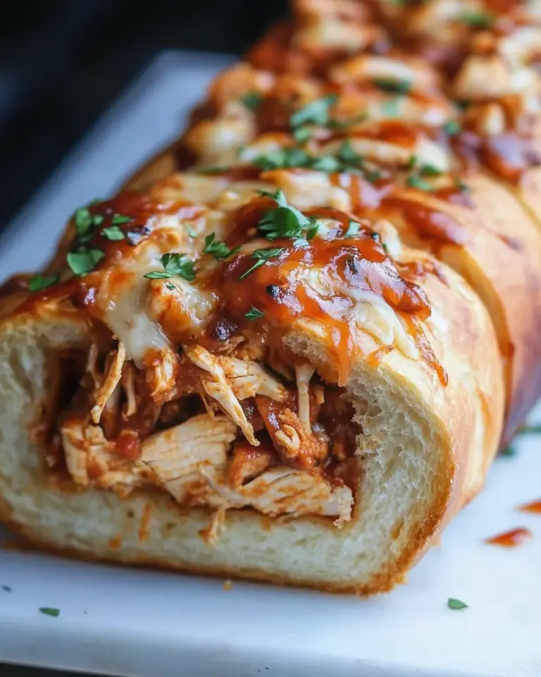 Homemade BBQ Chicken Stuffed Bread photo